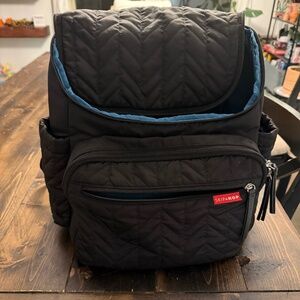 Skip hop diaper backpack with changing pad